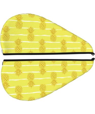 Gold Pineapple Hair Towel Wrap - Quick Drying Towel Turban for Effortless Hair Care - Buy Online on GoSupps.com