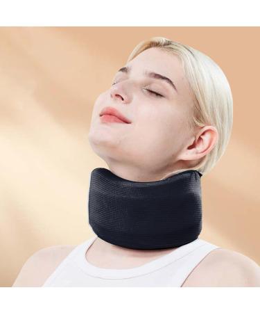 Cervical Neck Brace - Adjustable Soft Brace Wraps for Neck Soft Neck Support Brace for Sleeping Aligns & Stabilizes Vertebrae Ensures Stability for Women & Men Black L - Buy Online on GoSupps.com