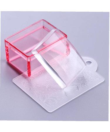 TOSSPER Clear Handle Nail Stamper - Silicone Jelly Scraper Nail Art Tool (Random Colors) - Perfect for DIY Nail Designs - Buy Online on GoSupps.com