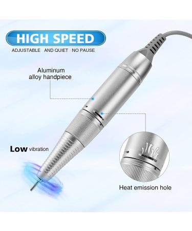 AZ GOGO 30000 rpm Portable Nail Drill - Updated Handpiece for DR-2036 Nail Drill Machine with 2 Jack Host - Buy Online on GoSupps.com