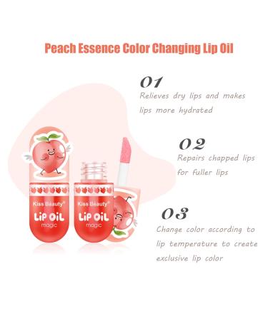 Peach Essence Color Changing Lip Balm Set for Teen Girls - 3 Pack Waterproof Lip Stain Kit (Set A) - Buy Online on GoSupps.com