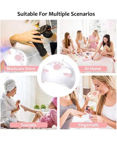 60W LED UV Nail Lamp with 3 Timers - Fast Nail Dryer Curing Lamp for Gel Polish - Auto-Sensing Digital Display - USB Power Cable Included - Buy Online on GoSupps.com