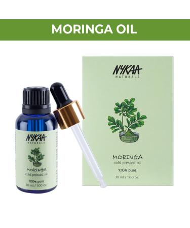 Nykaa Naturals Cold Pressed Oil - 100% Pure Moringa Face Oil for Dry Dull Skin Minimizes Pores - All Skin Types - 1 oz - Buy Online on GoSupps.com