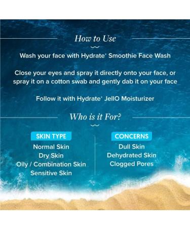 Hydrate+ Refresh Toning Mist | Hyaluronic Acid & Coconut Water Face Toner Spray | Deep Hydration & Pore Cleansing | 100ml - Buy Online on GoSupps.com