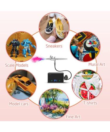 PELCAS Airbrush Makeup Kit | 32PSI Airbrush Paint Gun with Compressor | Breeze Airbrush System Set for Face & Body | Portable Cosmetic Starter Kit - Buy Online on GoSupps.com