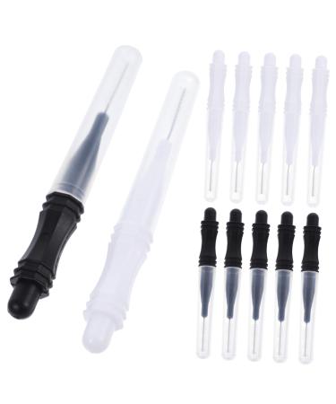 Angoily 60 Pcs Eyebrow Brush Brow Lamination Brush Miniature Tools Lash Mascara Brush Makeup Tools Brow Lamination Kit Micro Eyelash Brush Chemical Fiber Portable Crevice Brush