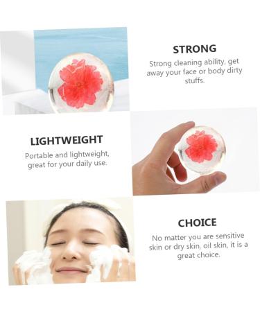 minkissy Transparent Soap Face Cleanser Soap Cleaning Solid Soap Body Cleaning Care Soap Scented Soap Facial Cleaning Soap Skin Cleanser Soap Flowers Acid Soap Essence Etc. - Buy Online on GoSupps.com