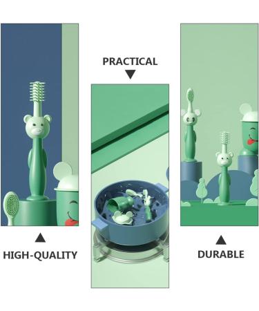 Healvian Baby Toothbrush Set - Soft Silicone Toddler Toothbrushes with Suction Base for Gentle Cleaning - Buy Online on GoSupps.com