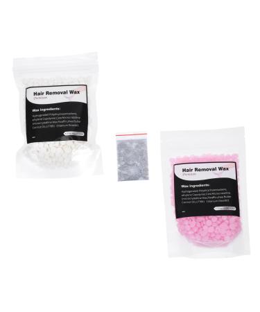 1 set of wax bean set for hair removal pine resin Wax beans for hair removal hard wax pearl painless wax pearies nose body wax scattering.