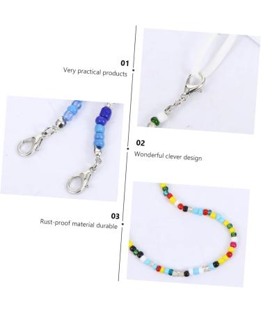 Buy Hapinary 2 Pack Glasses Mask Chain - Practical Glasses Cord & Face Covering Belt - Pearl Mask Holder - 50cm Length - Buy Online on GoSupps.com