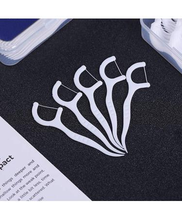 Unwaxed Dental Floss Picks 300 PCS | Travel Case & Toothpick | Deep Clean Oral Care | Durable Unflavored Flossing - 6 Pack - Buy Online on GoSupps.com