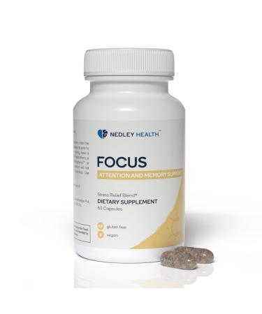 Focus - Premium Cognitive Enhancement Supplement with Natural Nootropics - Memophenol Bacopa & DMAE - 60 Veggie Capsules (Focus) Focus 1 Count (Pack of 60)