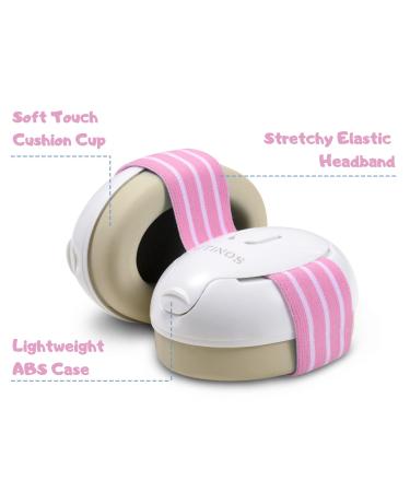 UTINOS Baby Ear Protection Earmuffs - Noise Cancelling Headphones for Infants and Toddlers - Pink - Buy Online on GoSupps.com