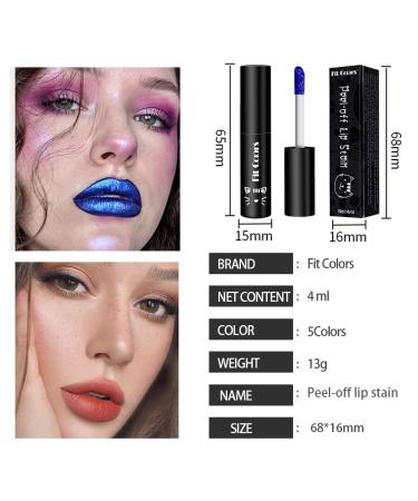 AKARY Peel Off Lip Stain Matte Lipstick - Long Lasting Waterproof Lip Tint for Women - Nonstick Cup Tear-off Lip Gloss - Buy Online on GoSupps.com