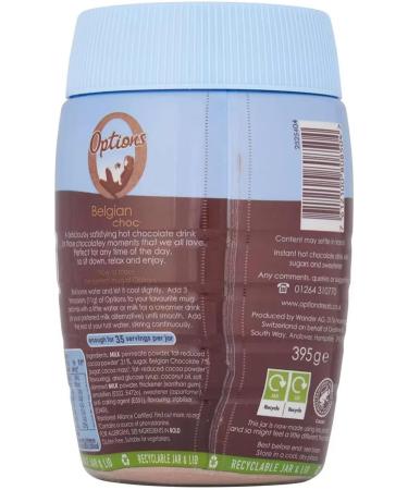 Options Belgian Instant Hot Chocolate 395g (Chocolate 395g) - Buy Online on GoSupps.com