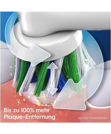 Oral-B Pro 3 3000 CrossAction Electric Toothbrush - 3 Cleaning Modes 360 Pressure Sensor Gift for Men & Women - Blue - Buy Online on GoSupps.com