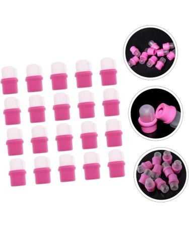 FRCOLOR Lot de 20 Couvre-ongles en Silicone Rose pour Dissolvant Protection Doigts Taille Unique Accessoires Nail Art Professionnels pour Manucure Domicile et Salon - Buy Online on GoSupps.com