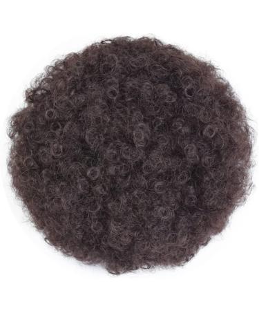 Short Kinky Curly Afro Puff Drawstring Ponytail Extension | Clip-in Synthetic Hairpiece for Women - Large 2 - Buy Online on GoSupps.com