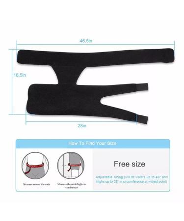 Layhou Adjustable Groin Support Bandage - Compression Hip Brace for Injury Prevention and Pain Relief - Buy Online on GoSupps.com