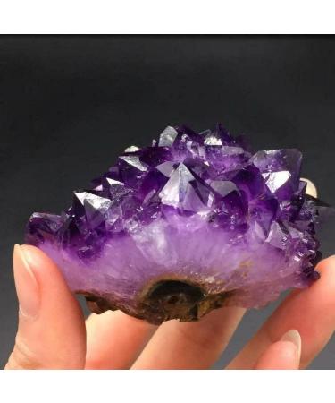 Amethyst Natural Uruguay Amethyst Crystal Cluster Point Specimen Decoration 145g ERTEYIN