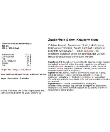  pin24shop 1 kg of sugar-free herb leaves now also for fair sweets - Buy Online on GoSupps.com