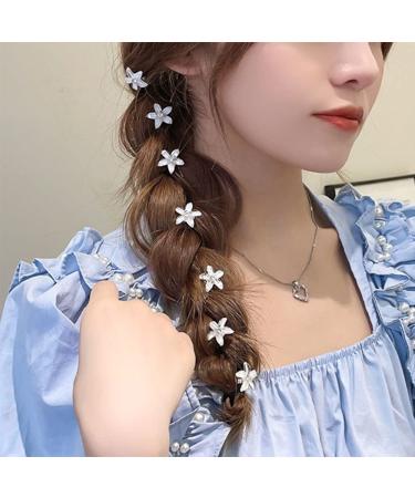 Mini Flower Claw Clips Set - 40pcs Rhinestone Hair Barrettes for Girls - Buy Online on GoSupps.com