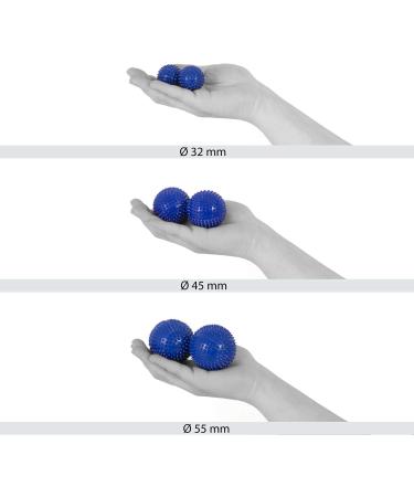 Magnet Acupuncture Acupressure Massage Balls Set of 2 - 55mm - Blue | International Shipping Available - Buy Online on GoSupps.com