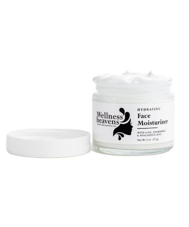 Face Moisturizer with Hyaluronic Acid & Vitamin E Neck & Face Moisturizer for Dry Skin Day & Night Wrinkle Repair Anti Aging Face Cream for Women with Vitamin C & B5 57g/2 Oz.