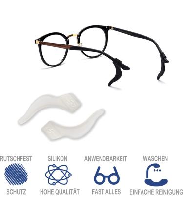 12 Pairs Silicone Anti-Slip Glasses Holders & Ear Pads - Comfortable Black Accessories for Reading Glasses - Buy Online on GoSupps.com