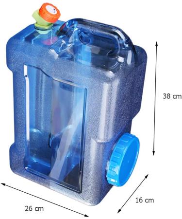 JQWYGB Water Storage Containers  Camping Water Container  3.2 Gallon Portable Large Water Tank with Faucet for Outdoor Camping Picnic Hiking Car Driving Home Emergency Water Storage - Buy Online on GoSupps.com