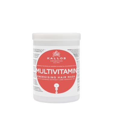 Kallos Masque pour Cheveux Multivitamin 1 L Sans parfum 1 l (Lot de 1)