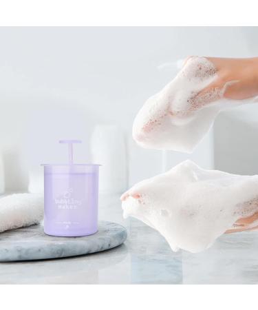 Foam Maker Face Cleanser Foaming Bottle Bubble Foamer | Ergonomic Pump Skincare Facial Cleansing Tool Cleansing Foaming Maker for Women Girls Purple - Buy Online on GoSupps.com