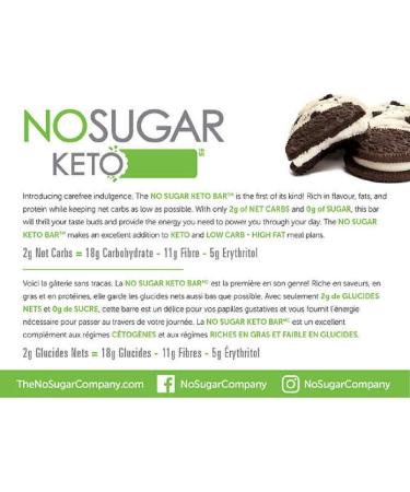 No Sugar Keto Bar Cookies and Cream 2-Pack - Buy Online on GoSupps.com