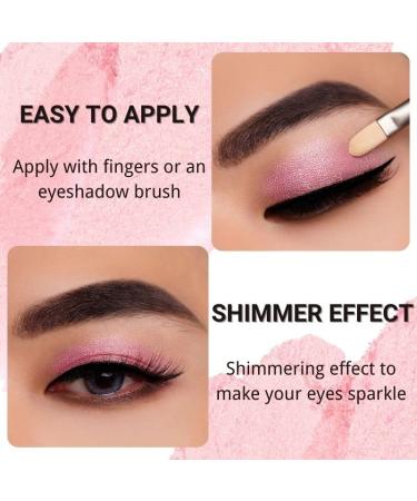 Oulac Pink Cream Eyeshadow - Waterproof, Long Lasting, and Highly Pigmented Shadow for Women - Multi-use Highlighter, Shimmer, Glitter Eye Makeup with Moisturizing Formula - 0.42 oz (11) Sweat Pea - Buy Online on GoSupps.com