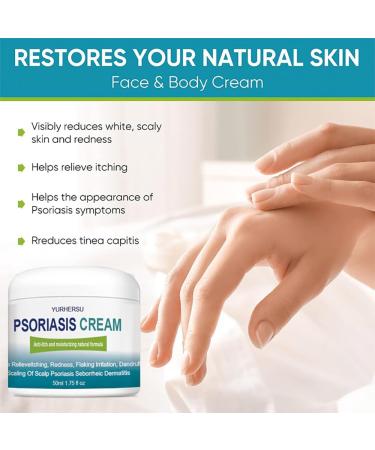 YURHERSU Psoriasis Cream Anti-Itch Helps Relieveitching Redness Flaking Irritation Dandruff Scalling of Scalp Psoriasis Seborrheic Dermatitis Not Sticky Moisturizing Easy Absorb for Daily Skin Care - Buy Online on GoSupps.com