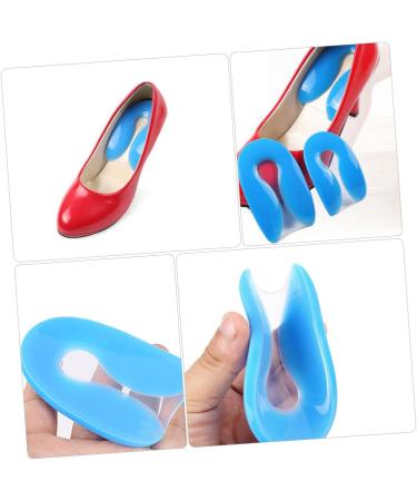 NOLITOY U-Shaped Heel Pads - 2 Pairs Silicone Insoles for Foot Care | Comfortable Half Yard Crash Pads for All Shoe Types - Buy Online on GoSupps.com