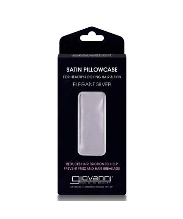 Giovanni Satin Pillowcase Elegant Silver  1 Pillowcase