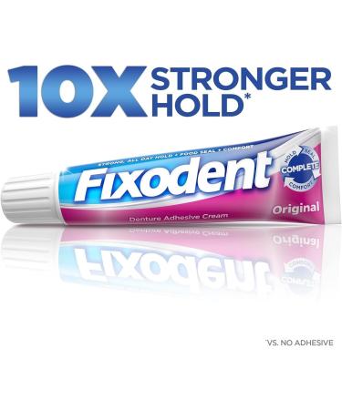 Fixodent Denture Adhesive Cream Original 0.75 OZ - Buy Pack & Save (Pack of 2) - Buy Online on GoSupps.com