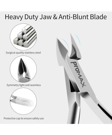 ProMax Professional Grade Cuticle Nipper/Cuticle Cutter/Clipper Made of High Grade Stainless Steel Brush Finish-Flat- Double Spring For Nail Art Tool and Manicure/Pedicure (Full Jaw)10-10027 - Buy Online on GoSupps.com