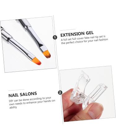 DOITOOL 1 Set Nail Extension Set Nail Art Tools Nail Form Clip DIY Accessories Nail Brush and Cuticle Pusher Clamps Nails Tools Manicure DIY Accessory Nail Clip Patch Securing Clip Plastic - Buy Online on GoSupps.com
