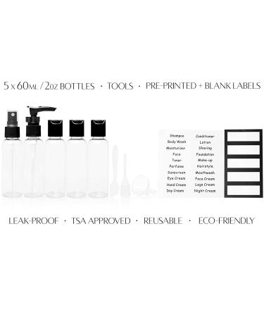 TSA Approved Travel Bottles & Toiletry Bag Set for Airplane - Vacation & Cruise Essentials (Model GG2) - Buy Online on GoSupps.com