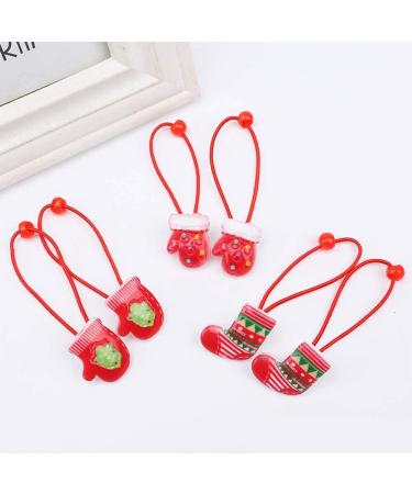 Frcolor 20 Pieces Christmas Hair Ties - Santa Claus & Snowman Ponytail Holders for Girls - Perfect Holiday Accessories - Buy Online on GoSupps.com