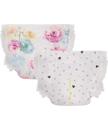 The Honest Company Clean Conscious Diapers - Plant-Based & Sustainable | Young at Heart + Rose Blossom | Size 2 (12-18 lbs) 76 Count Club Box - Buy Online on GoSupps.com