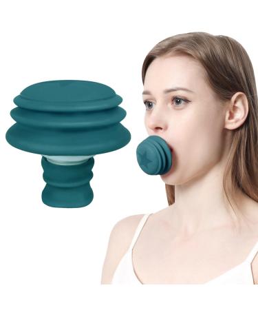 Face Trainer V Face Yoga Jaw Shaping Device Lightweight Face Muscle Training Device Face Muscle Strengthening Device Effective Face Training Device Face Firming Trainer for Women SL392 Green English Neutral Stars