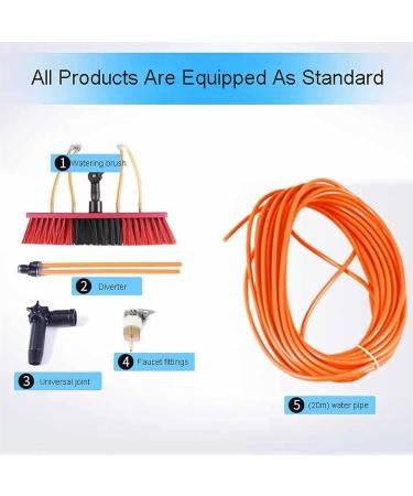 Window Telespole Cleaning Brush Water Fed Cleaning Tool for Cleaner Conservatory Roof Photovoltaic Panel Cleaning Window Clean (Color : 6m/19.6ft Size : 30Cm) 6m/19.6ft 30Cm - Buy Online on GoSupps.com