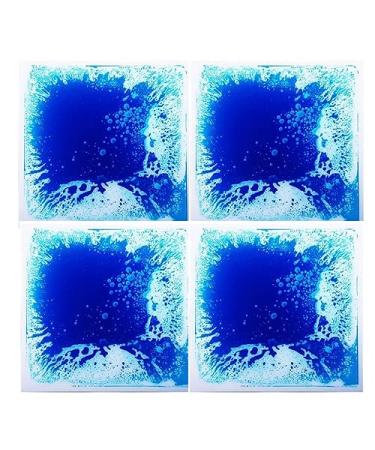 Art3d Baby Sensory Water Mats for Autistic Children (11.8x11.8  4 Tiles  Blue) 11.8x11.8  4 Tiles Blue