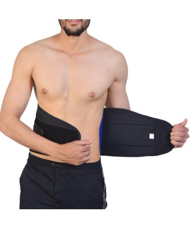 Adjustable Neoprene Double Pull Lumbar Support Belt - XL Size 36-40 Inch - Back Pain Relief - Buy Online on GoSupps.com