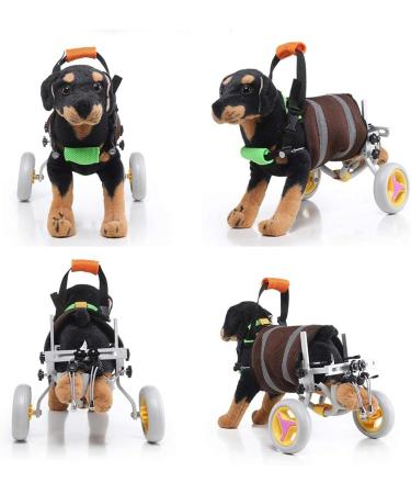 Dog Wheelchair for Hind Legs Rehabilitation Pet Wheelchair for Handicapped Animal Exercise Wheels for Disabled Cat/Dog/Pet (4-9kg) - Buy Online on GoSupps.com