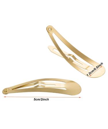 50 Pack Gold Hair Clips for Children Girls & Women - 50mm | Stylish & Durable - Buy Online on GoSupps.com