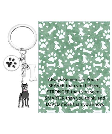 Ensianth Dog Keychain Gifts for Dog Lovers Puppy Keychain Dog Paw Print Keychain Gifts for Dog Owners Mom Dad Puppy Dog Keyring Cane Corso
